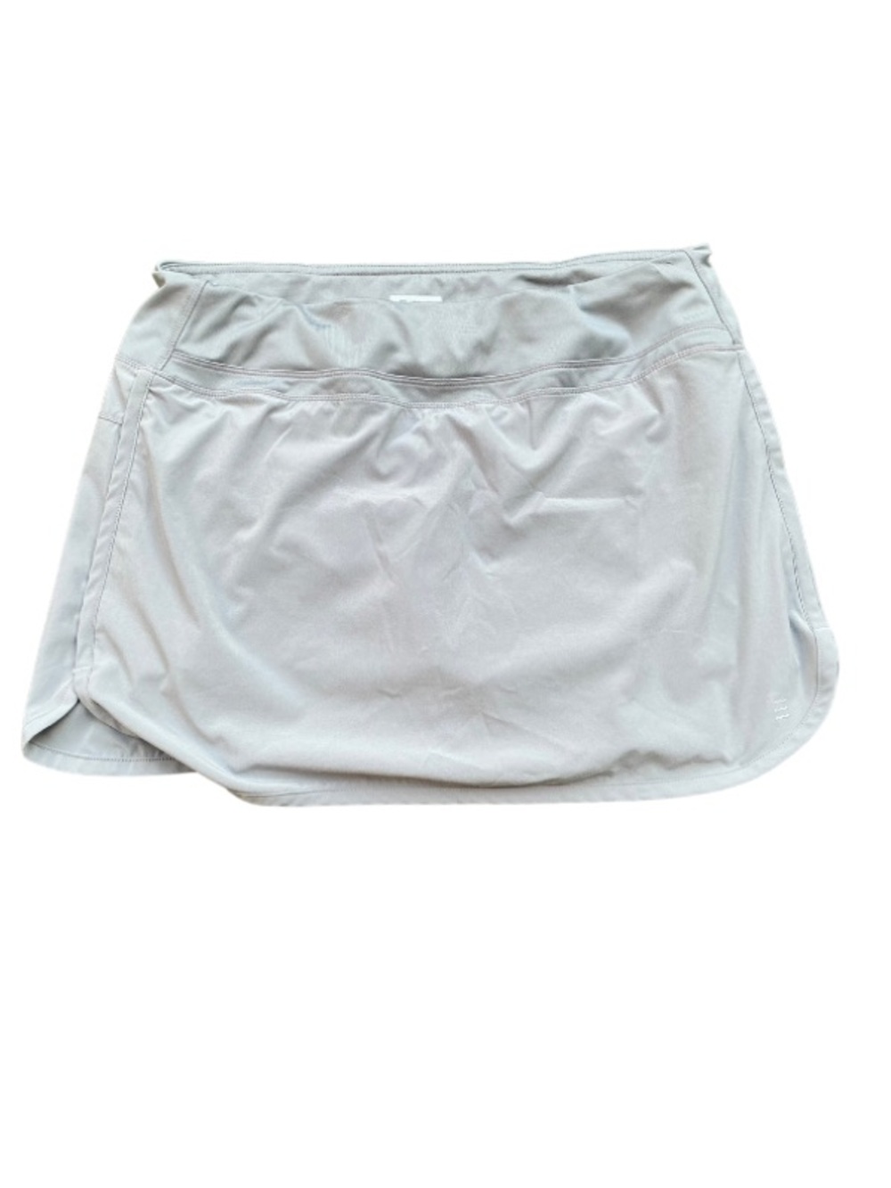 Free Fly Gray Performance Tennis Golf Skort Skirt w/ Built-In Shorts L